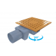 Κανάλι Ντουζιέρας Σιφών Duscheline Regal-S Style 10x10 cm με Έξοδο 40Φ Χρυσό Κανάλι Ντουζιέρας Σιφών Duscheline Regal-S Style 10x10 cm με Έξοδο 40Φ Χρυσό